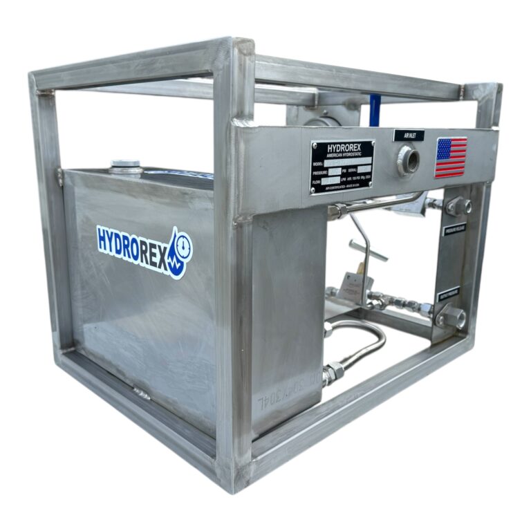 stainless hydrostatic pressure test unit