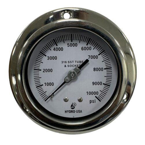 10000 psi pressure gauge front flange