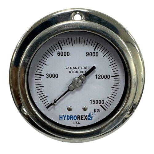 15000 psi pressure gauge front flange