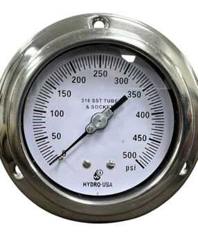 500 psi pressure gauge front flange