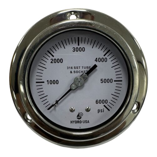 6000 psi pressure gauge