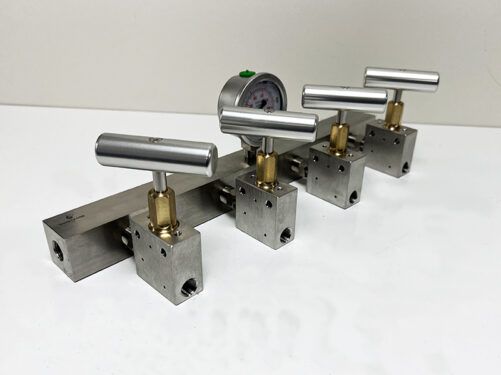 stainless pressure test manifold