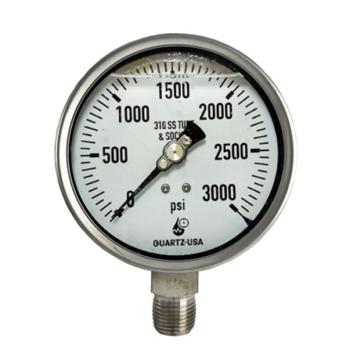 3000 psi bottom connection pressure gauge