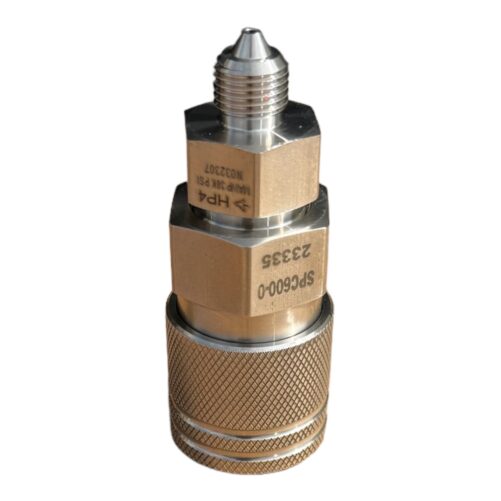 SPC600-0-HP4 Quick Disconnect Coupler with Check Valve 14 HP Male 30000 Psi PushPull Spir Star