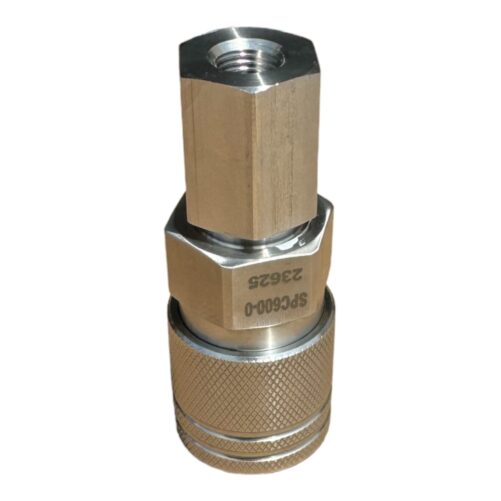 SPC600-0-NF4 Quick Disconnect Coupler with Check Valve 14 Female NPT 15000 Psi Push Pull Spir Star