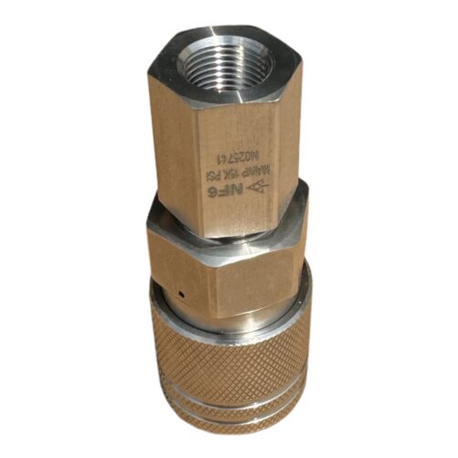 SPC600-0-NF6 Quick Disconnect Coupler with Check Valve 38 Female NPT 15000 Psi Push Pull Spir Star