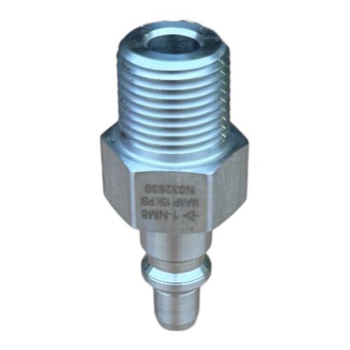 SPC600-1-NM8 Quick Disconnect Nipple 12 NPT Male 15000 Psi PushPull Spir Star