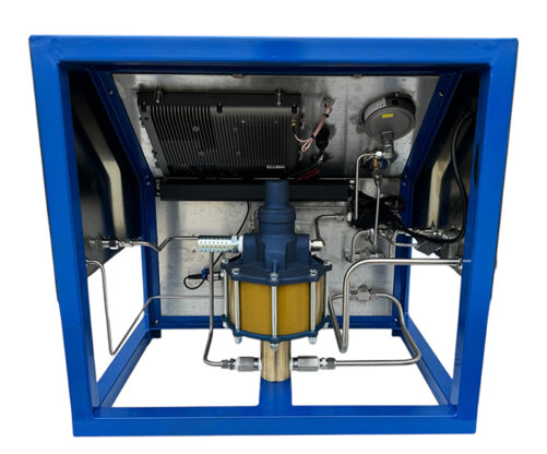 high pressure test pump with digital recorder