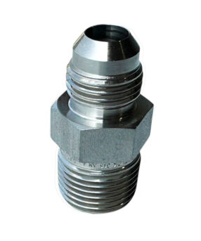 Hose Fitting Adpater 3/8 Male JIC x 3/8 Male NPT - Part# SS-6AN-6NPT