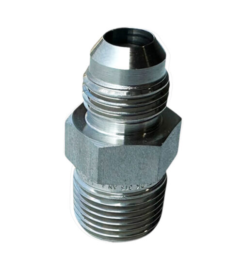 Hose Fitting Adpater 3/8 Male JIC x 3/8 Male NPT - Part# SS-6AN-6NPT
