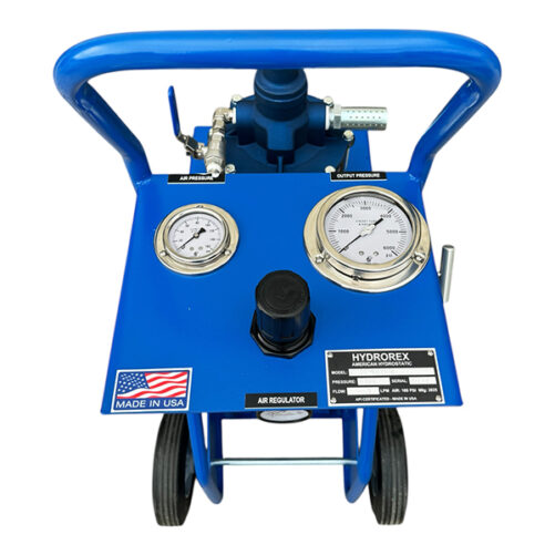 dual high and low pressure test pumps
