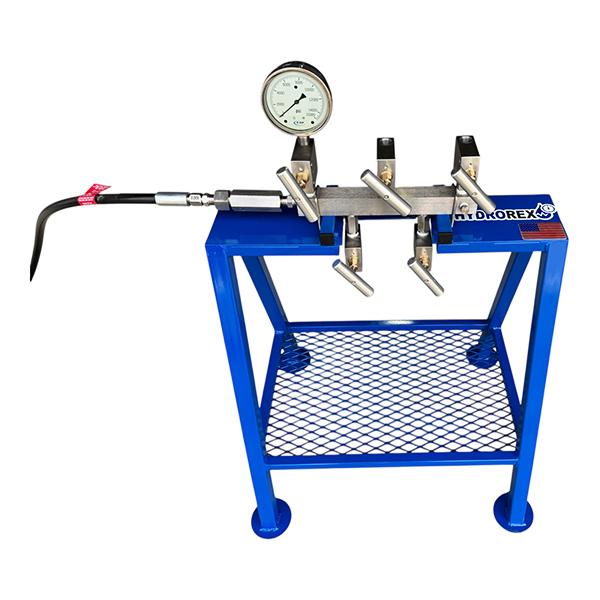 test manifold stand table