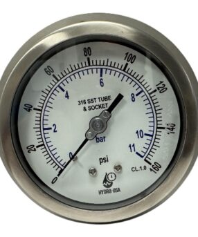 160 psi pressure gauge 4in