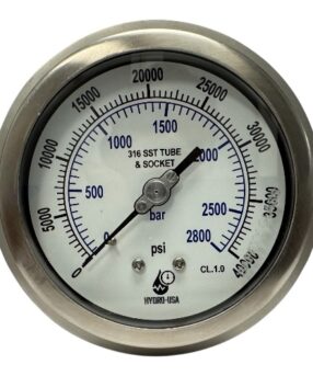 40000 psi pressure gauge