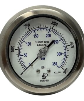 5000 psi pressure gauge 4in
