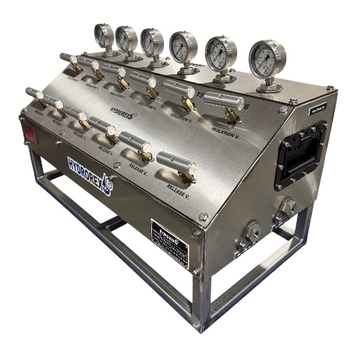 Panel pressure test manifold